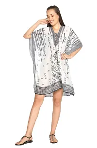 Trendy Attractive Georgette Knee Length Kaftan Dress-thumb3