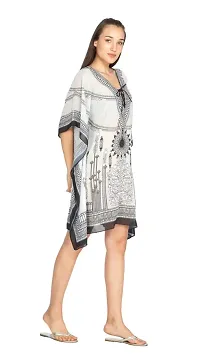 Trendy Attractive Georgette Knee Length Kaftan Dress-thumb1