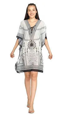 Trendy Attractive Georgette Knee Length Kaftan Dress-thumb2