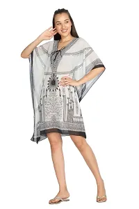 Trendy Attractive Georgette Knee Length Kaftan Dress-thumb3