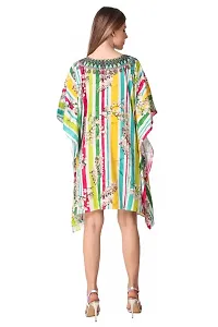 Trendy Attractive Georgette Knee Length Kaftan Dress-thumb2