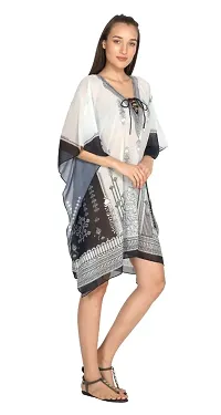 Trendy Attractive Georgette Knee Length Kaftan Dress-thumb1