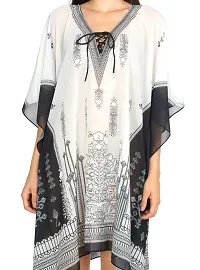 Trendy Attractive Georgette Knee Length Kaftan Dress-thumb4