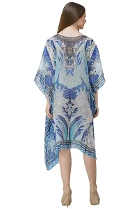 Trendy Attractive Georgette Knee Length Kaftan Dress-thumb2