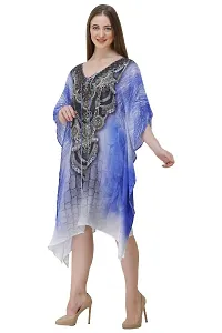 Trendy Attractive Georgette Knee Length Kaftan Dress-thumb1