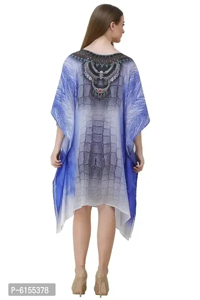 Trendy Attractive Georgette Knee Length Kaftan Dress-thumb5