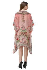 Trendy Attractive Georgette Knee Length Kaftan Dress-thumb1