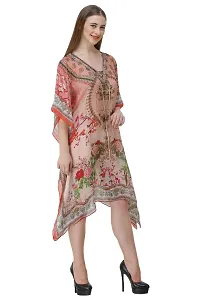 Trendy Attractive Georgette Knee Length Kaftan Dress-thumb2