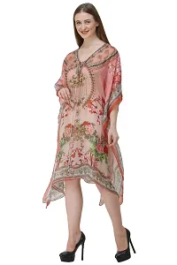 Trendy Attractive Georgette Knee Length Kaftan Dress-thumb3