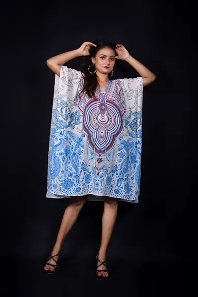 DIGITAL PRINTED KAFTAN DRESS FOR WOMEN