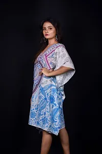 Trendy Attractive Georgette Knee Length Kaftan Dress-thumb2