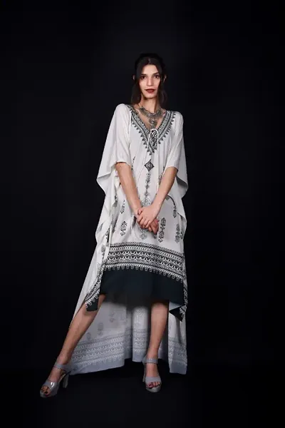 DIGITAL PRINTED KAFTAN DRESS FOR WOMEN