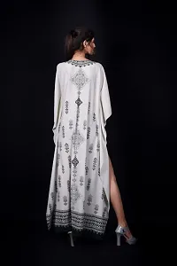 Trendy Attractive Georgette Maxi Length Kaftan Dress-thumb2