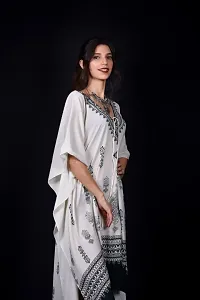 Trendy Attractive Georgette Maxi Length Kaftan Dress-thumb3