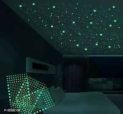 Glow In The Dark Stars For Ceiling, 400+Pcs Glow In The Dark Wall Decals Long-Lasting Glowing Star Wall Stickers Luminous Stickers For Bedroom Boys Girls Nursery Living Room