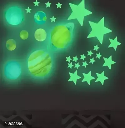 World Of Planet Night Glowing Stickers Which Convert Your Bedroom|| Childrens Room|| Living Room Into A World Of Universe