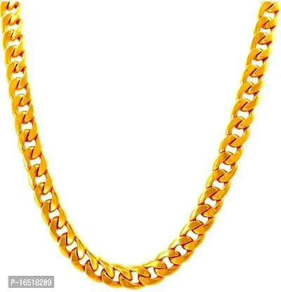 GOLD PLATED CURB CHAIN FOR HIM AND HER-thumb0