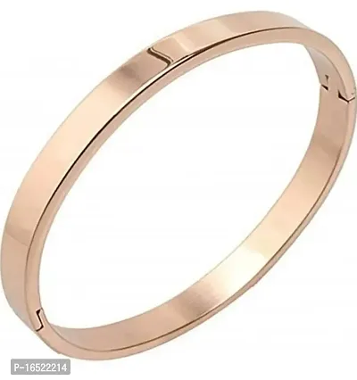 Rose gold plated rosegold hand cuff bracelet for him-thumb0