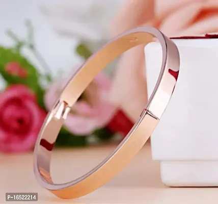 Rose gold plated rosegold hand cuff bracelet for him-thumb3