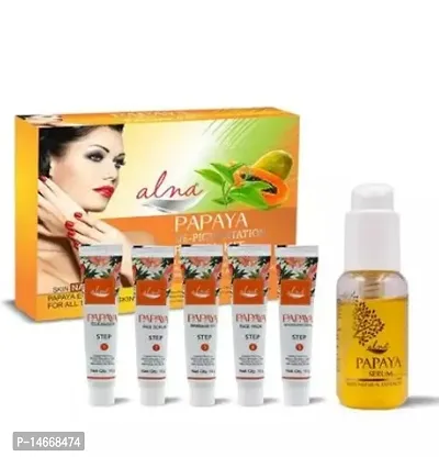 Alna Papaya De-Pigmentation Facial Kit + Papaya Serum-thumb0