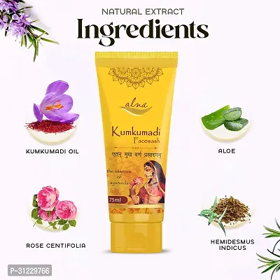 Alna Kumkumadi Face Wash ||The Essence of Ayurveda|| ||75ml||-thumb3