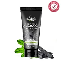 ALNA Charcoal Face Wash || Paraben Free|+ Kesar Chandan Face Wash ||pack of 2||-thumb3