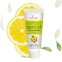 Alna Charcoal Face Wash || Paraben Free| + Lemon Apricot Face Wash ||75ml Each || |Pack of 2|-thumb3