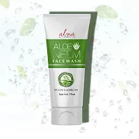 Alna Charcoal Face Wash || Paraben Free| + Aloe Neem Face Wash ||75ml Each|| |Pack of 2|-thumb3