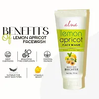 Aloe Neem Face Wash For Clear  Glowing Skin With Lemon Apricot Face Wash 75ml Each Pack Of 2-thumb4