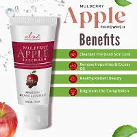 ALNA Mulberry Apple Face Wash | Suitable For all Skin Type | + Charcoal Face Wash |Paraben Free| ||75ml Each||-thumb1