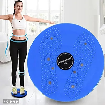 Tummy Twister Power Mat Magnetic Therapy Body Weight Reducer Acupressure Pyramid Foot Exercise Rotating Board Machine for Men And Women-thumb0