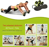 Trainers Double Ab Roller Wheel Fitness Abdominal Abs Roller Ab Rollers Fitness Equipment Abdominal Exerciser Trainer Puller Roller Slimming-thumb3