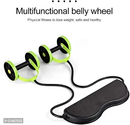 Trainers Double Ab Roller Wheel Fitness Abdominal Abs Roller Ab Rollers Fitness Equipment Abdominal Exerciser Trainer Puller Roller Slimming-thumb2