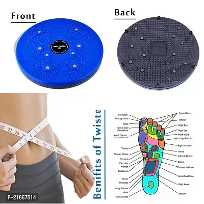 Tummy Twister Power Mat Magnetic Therapy Body Weight Reducer Acupressure Pyramid Foot Exercise Rotating Board Machine for Men And Women-thumb3