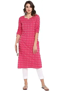 Janasya Women's Pure Cotton Straight Kurta-thumb1