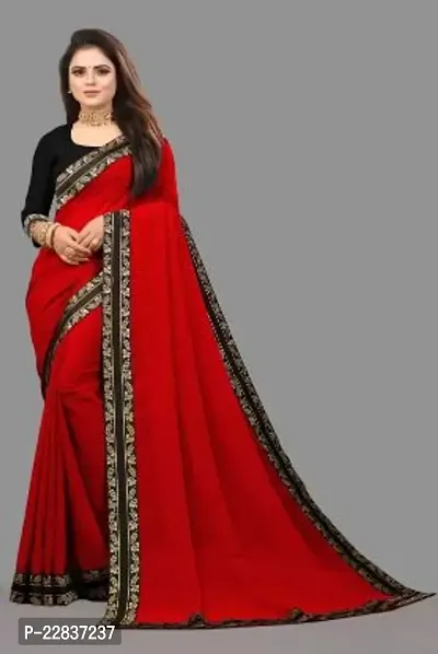 Stylish Fancy Designer Georgette Saree With Blouse Piece For Women-thumb0