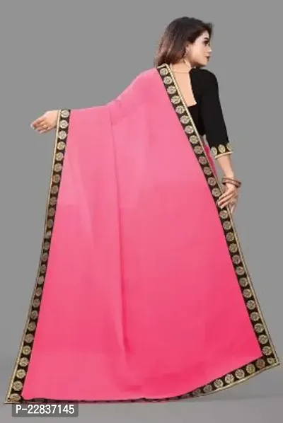 Stylish Fancy Designer Georgette Saree With Blouse Piece For Women-thumb2