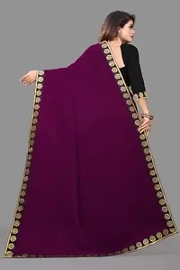 Stylish Fancy Designer Georgette Saree With Blouse Piece For Women-thumb1