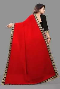 Stylish Fancy Designer Georgette Saree With Blouse Piece For Women-thumb1