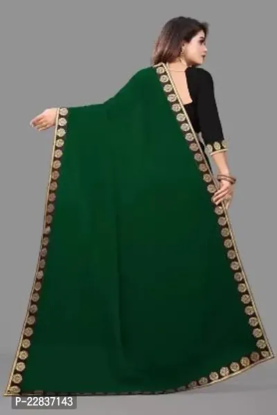 Stylish Fancy Designer Georgette Saree With Blouse Piece For Women-thumb2