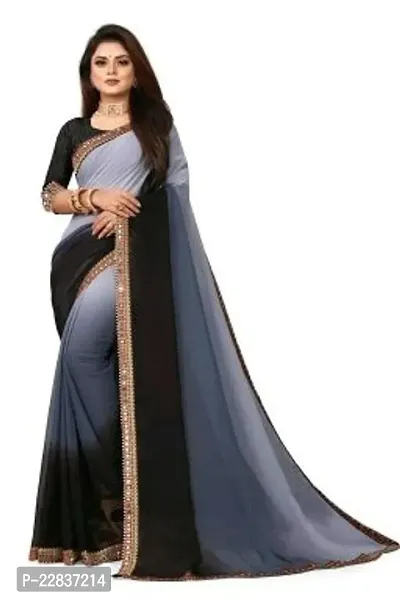 Stylish Fancy Designer Georgette Saree With Blouse Piece For Women-thumb0