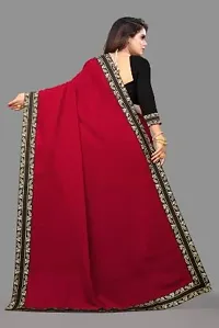 Stylish Fancy Designer Georgette Saree With Blouse Piece For Women-thumb1