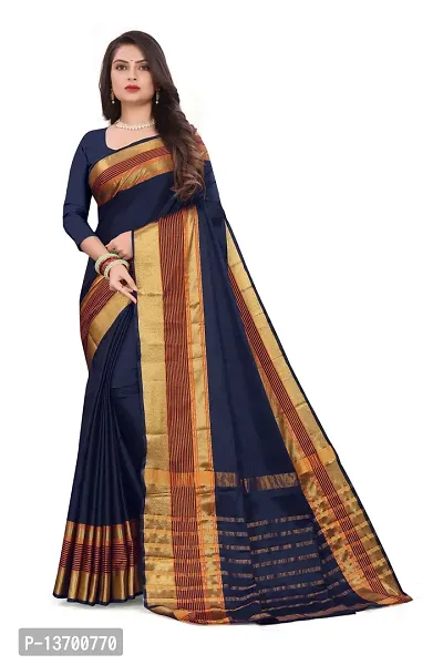 Stylish Art Silk   Saree with Blouse piece