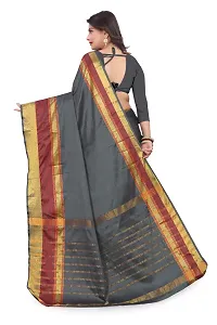 Stylish Art Silk   Saree with Blouse piece-thumb1