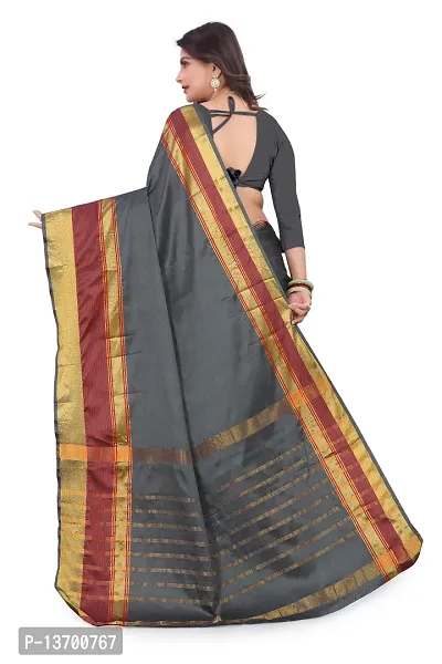 Stylish Art Silk   Saree with Blouse piece-thumb2