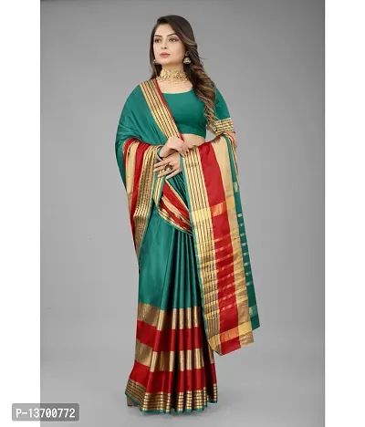 Stylish Art Silk   Saree with Blouse piece