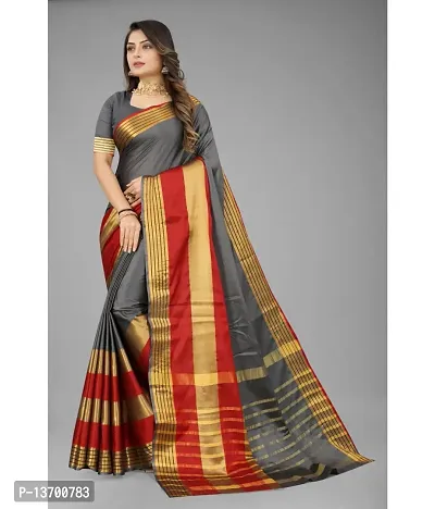 Stylish Art Silk   Saree with Blouse piece