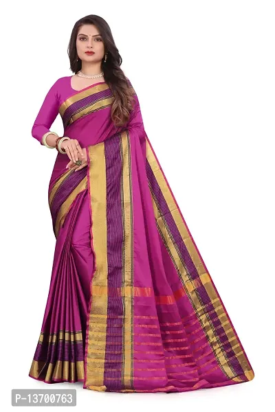 Stylish Art Silk   Saree with Blouse piece-thumb0