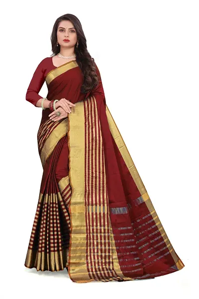 Stylish Silk Saree With Blouse Piece