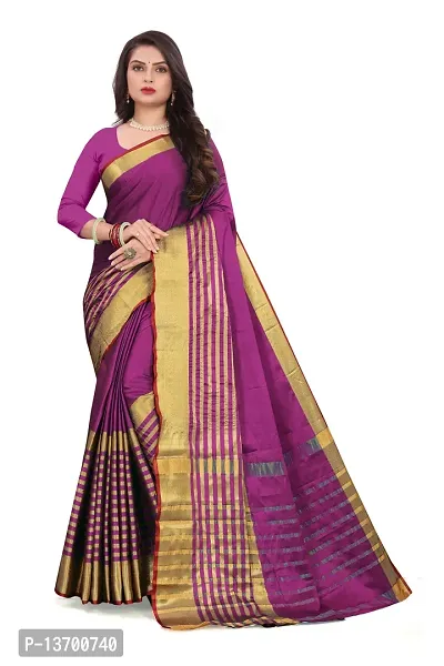 Stylish Art Silk   Saree with Blouse piece